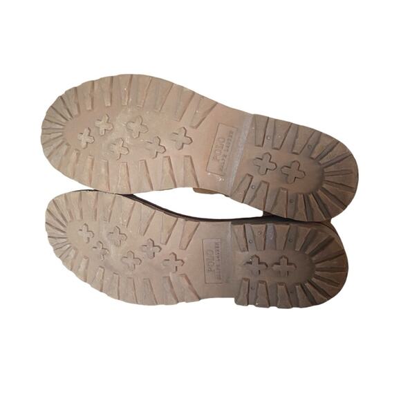 Polo Ralph Lauren Whitsand Brown Leather Lace Up Boots size 10.5 - Picture 8 of 8